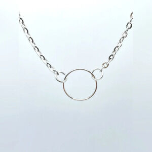 Karma circle round necklace